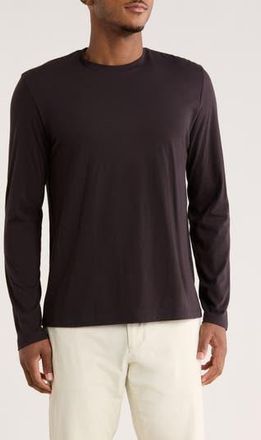 Vince Stripe Crewneck Long Sleeve Knit T-Shirt in Oxblood/Coastal at Nordstrom Rack, Size Xx-Large