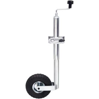 vidaXL Vidaxl - Rueda Jockey Para Remolque Con Abrazadera Partida Acero 48 Mm N/a