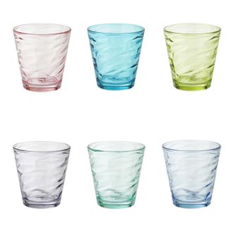 Pasabahce Set 6 bicchieri acqua colorati Pasabahce Origami