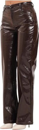 TPN Pantalone - Dames - Wijde Broeken - Bruin - XS - Polyester - Broeken