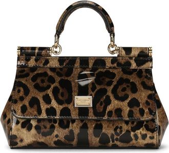 Dolce & Gabbana KIM DOLCE&GABBANA small Sicily top-handle bag - women - CALFSKIN/CALFSKIN - One Size - Brown
