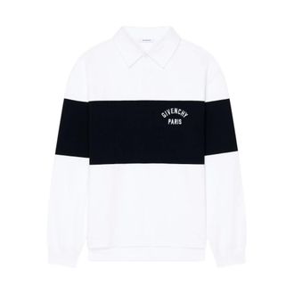 Givenchy Tweekleurige Polo - Heren - Tops - Wit - Maat: M Katoen