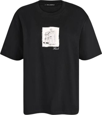 Karl Lagerfeld Mujer, Camisetas, Negro, Talla: M