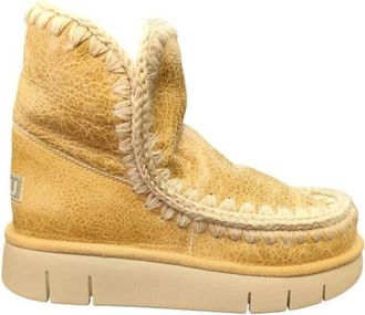 Mou Eskimo 18 Bounce Sneaker - Dames - Winterlaarzen - Geel - 35 EU - Wol - Schoenen