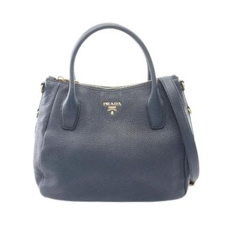 Prada Pre-owned VIT Daino 2way Borsa in Pelle - - Pre-owned - Donna - Blu - ONE SIZE
