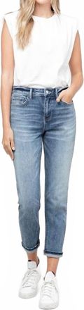 Flying Monkey Womens Skeeter Stretch Boyfriend Jeans In Light Wash
