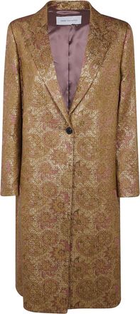 Dries Van Noten Coat Single-Breasted Richy