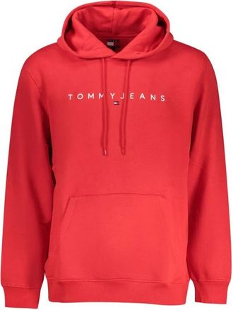 Tommy Hilfiger Hoodies & sweatvesten, Heren, Rood, M, Katoen, Hoodie met Lange Mouwen