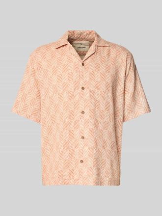 Jack & Jones Regular Fit Freizeithemd mit 1/2-Arm Modell BLUVINCENT in Orange, Gr&ouml;&szlig;e XL