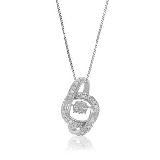 Vir Jewels 1/6 cttw Lab Grown Diamond Pendant Necklace in Sterling Silver with Chain For Women