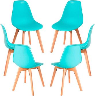 Regalos Miguel Packs Sillas Comedor - Pack 6 Sillas Kelen - Aguamarina