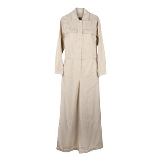 Max Mara Dames, Jumpsuits & Playsuits, Beige, Maat: S Katoen