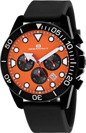 Oceanaut Naval Chronograph Quartz Orange Dial Mens Watch OC1312
