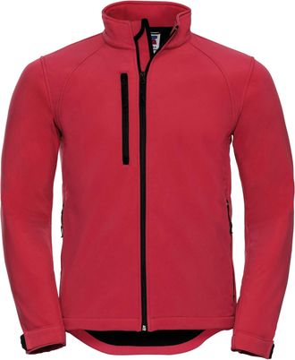 Russell Athletic Russell Heren waterbestendig & winddicht Softshell-jasje (Klassiek rood)