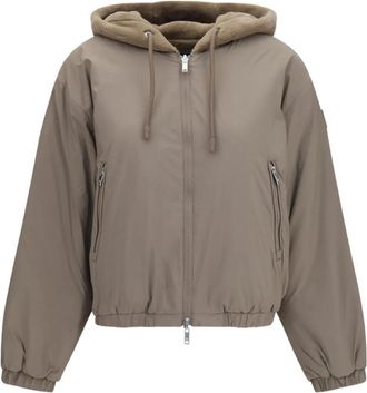 Moose Knuckles Eaton Bunny 2 Jacket - Dames - Bomber jackets - Grijs - XL - Polyester - Jassen