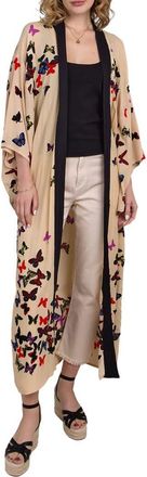 Saachi Butterfly Duster in Beige at Nordstrom Rack