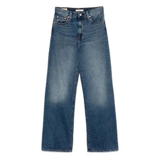 Levi's Straight Fit Jeans, female, Blue, W27 L32, Ribcage Wide Leg H223