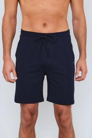 Joop Relaxshorts JOOP Comfort, Herren, Gr. L, N-Gr, blau, Jersey, Obermaterial: 95% Baumwolle, 5% Elasthan, unifarben, comfort fit kurz, Hosen Relaxshorts,