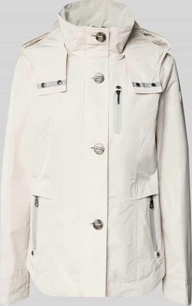 Gil Bret Jacke mit Kapuze und Eingrifftaschen in Kitt, Gr&ouml;&szlig;e 36