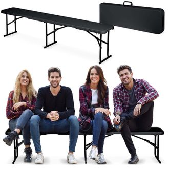 OEM Banco De Jard&iacute;n Plegable Para Catering De 180 Cm, Plonos, Color Negro
