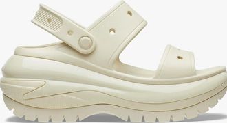 Crocs Womens Crocs 207989-2Y2 MEGA CRUSH Womens Sandals Bone - Cream - Size: 6