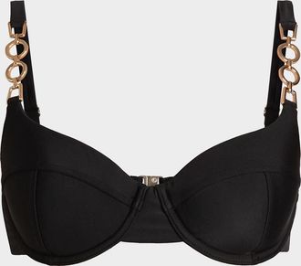 Ramy Brook Mona Embellished Bikini Top
