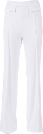 Elisabetta Franchi High Waisted Tailored Tab Straight-Leg Pants