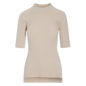 Bitte Kai Rand Round-neck Knitwear, female, Beige, Size: 2XL Saku Top