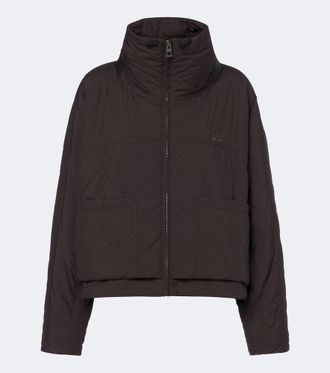 Loewe Double L quilted cropped jacket