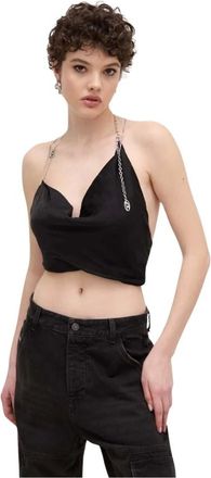 Diesel Tops, Dames, Zwart, L, T-Gloss Top