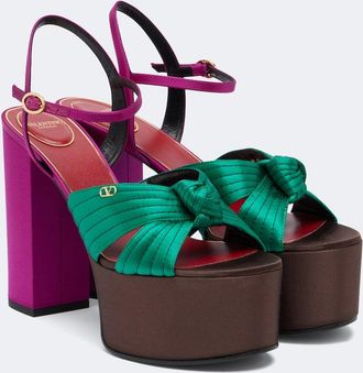 Valentino Garavani Crasher satin platform sandals
