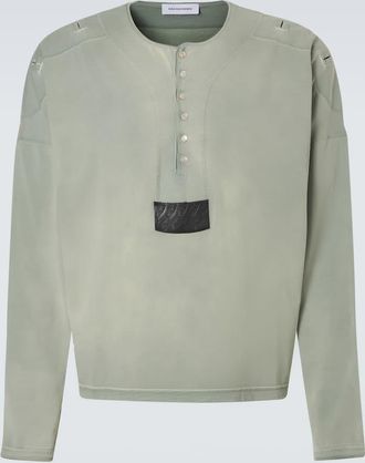Kiko Kostadinov Sargo cotton Henley shirt