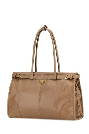 Prada Womens Beige Large Prada Bonnie Shoulder Bag Cammeo N Borse A Mano