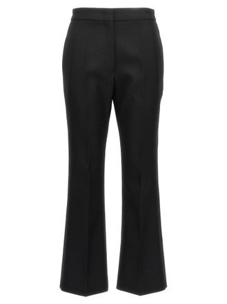 Jil Sander Black Pleated Wool Trousers