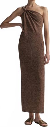 A.L.C. Mimi Knitted Dress In Milk Chocolate