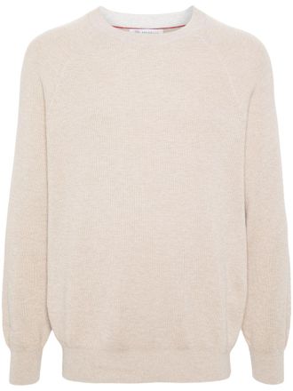 Brunello Cucinelli Katoenen trui - Beige