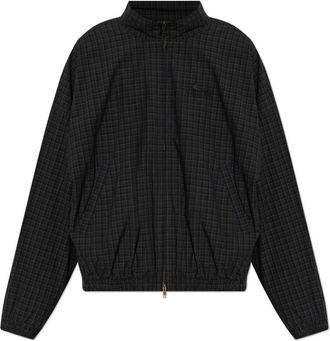 Balenciaga Geruite Jas - Heren - Zomerjassen - Blauw - M - Katoen - Jassen
