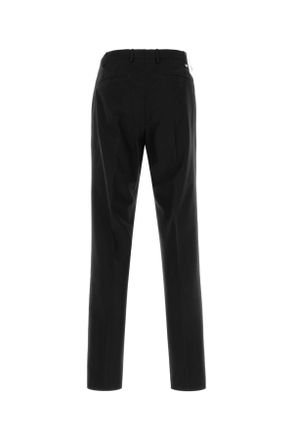 Pantaloni Torino Mens Black Cotton Blend Edge Pant 0990 Exterior: Virgin Wool Pantaloni