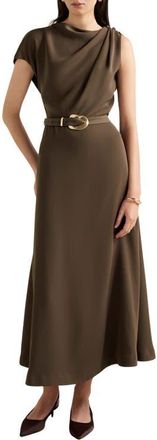 Ever New Neriah Draped Maxi Dress in Chocolate at Nordstrom, Size 12