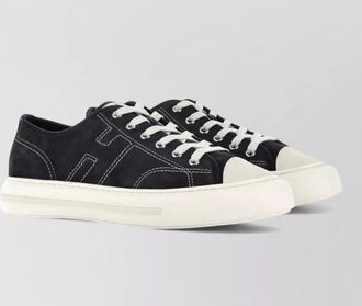 Hogan suede leather low-top sneakers