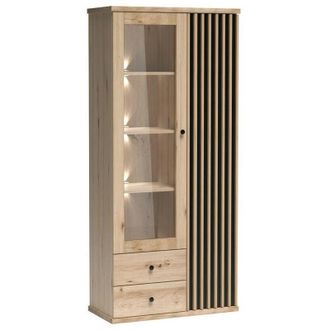 Mirjan24 Mirjan24 - Estanter&iacute;a Venmava 101, Cerrable, Con Cajones, Con Puertas, Vidrio Templado, Aglomerado Laminado, N&uacute;mero De Puertas: 0, N&uacute;mero De Cajones: 