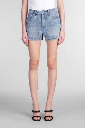 Alexander Wang Shorts In Blue Cotton