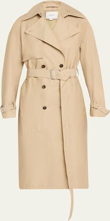 Vince Fine Twill Trench Coat