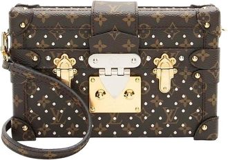 Louis Vuitton Monogram Studded Petite Malle Bag (Authentic Pre-Loved)