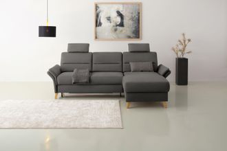 HOME AFFAIRE Ecksofa »Westerland L-Form« Federkern-Polsterung, wahlweise mit Bettfunktion, Bettkasten