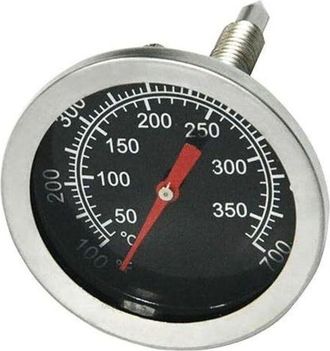 OEM Termometro Per Barbecue A Carbone, Affumicatore E Forno Per Pizza - 50 Mm - Acciaio Inossidabile - Accessorio Di Ricambio Per Griglia