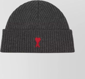 Ami wool ribbed beanie