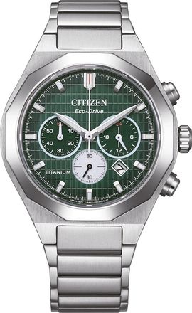 Citizen Zenshin Senkei Mens Silver Watch CA4691-59X Titanium - One Size
