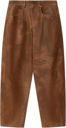 Isabel Marant Rechte broek - Dames - Straight fit broeken - Bruin - 3XS - Broeken