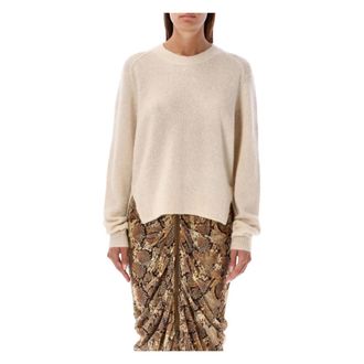 Isabel Marant Lylia Jumper - female - Isabel Marant - Round-neck Knitwear - Beige - M - Knitwear